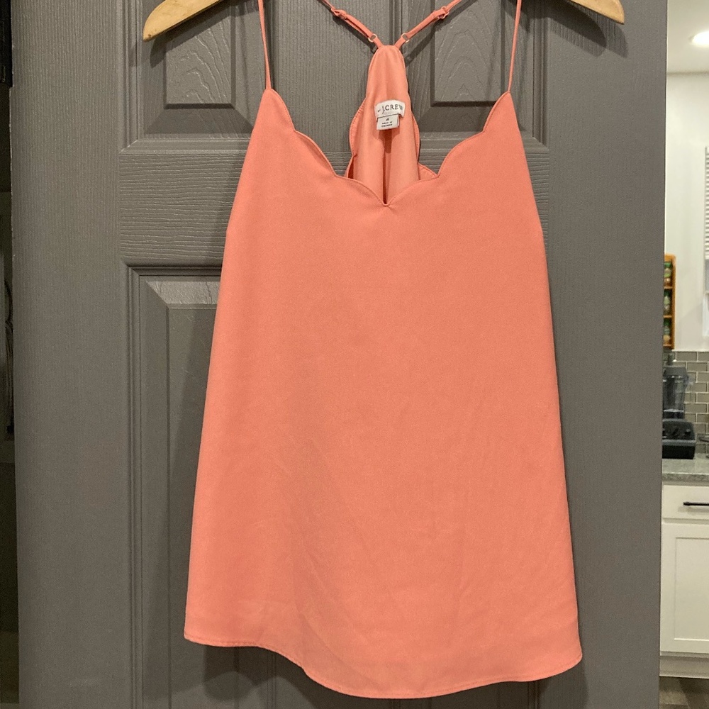 J. Crew Factory Scallop-Edge Tank Top
